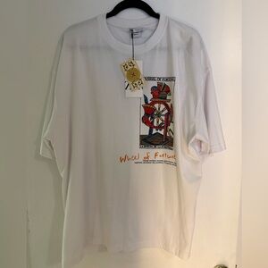 Zara White Tarot Card Shirt, XL, New with tags, never worn